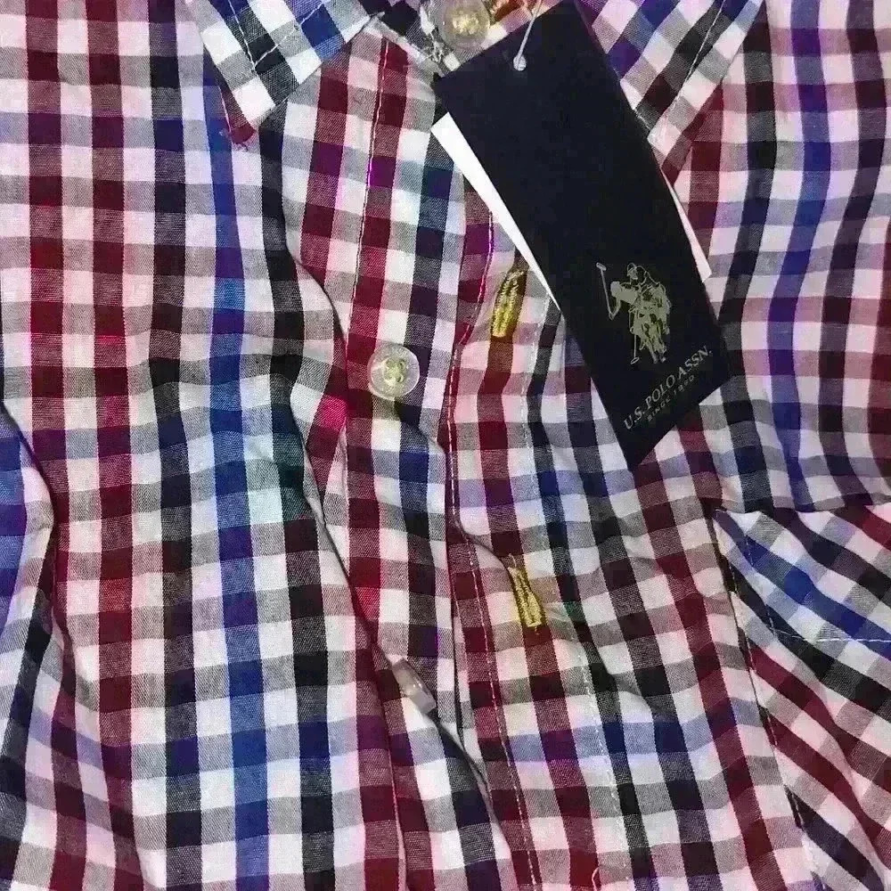 US Polo assn size 10-12 boys button-up brand new with tags - Picture 2 of 7